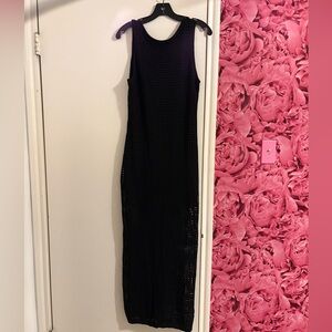 Commense Black Sleeveless Maxi Dress- V back; never worn*